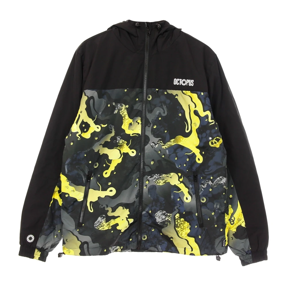 Octopus Camo Hoodie Jas Geel Zwart Multicolor Heren