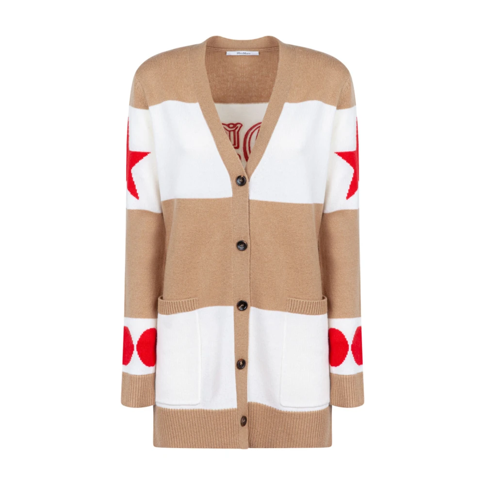 Max Mara Women's Multicolor Long Cardigan Jumpers - Cardigans - L - Knitwear
