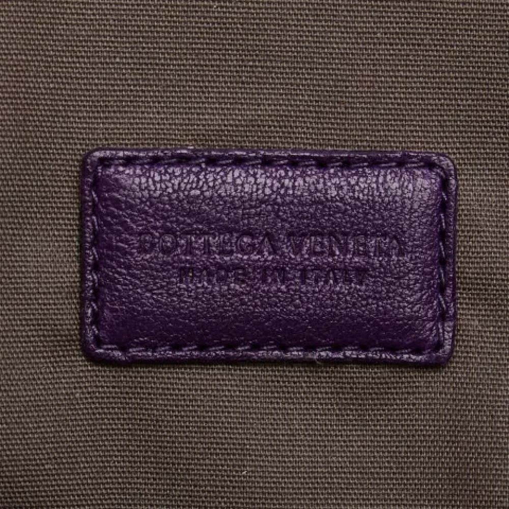 Bottega Veneta Vintage Pre-owned Leather handbags Purple Dames
