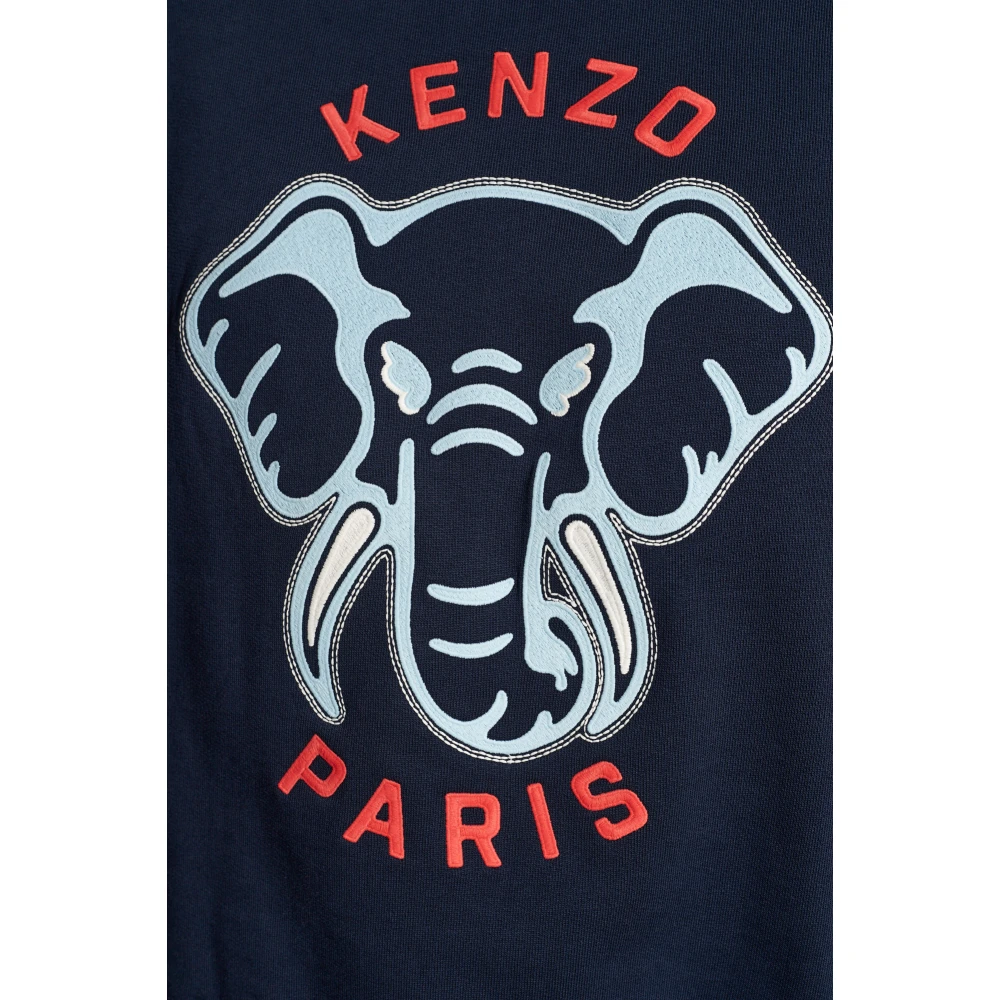 Kenzo Sweatshirt met logo Blue Dames