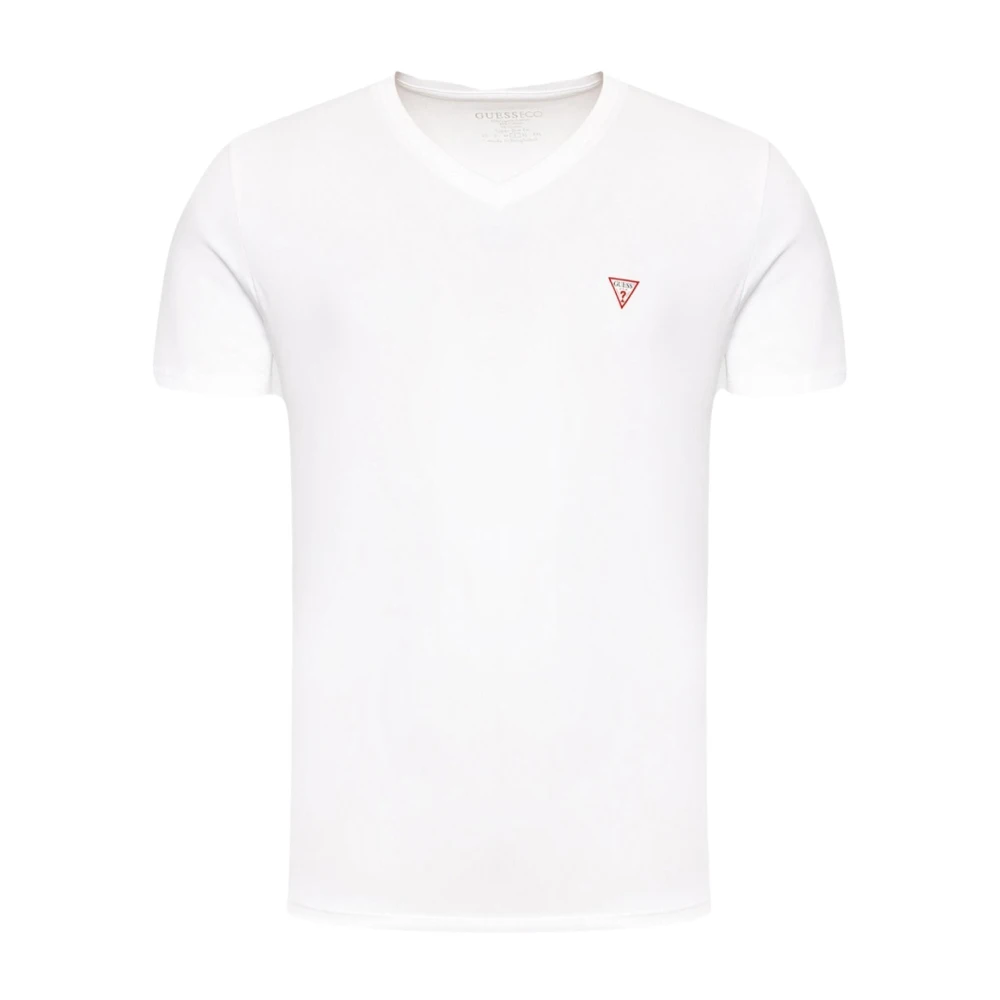 Guess Herren Core T-Shirt Classic Red Logo Triangle White Cm - Bild 3