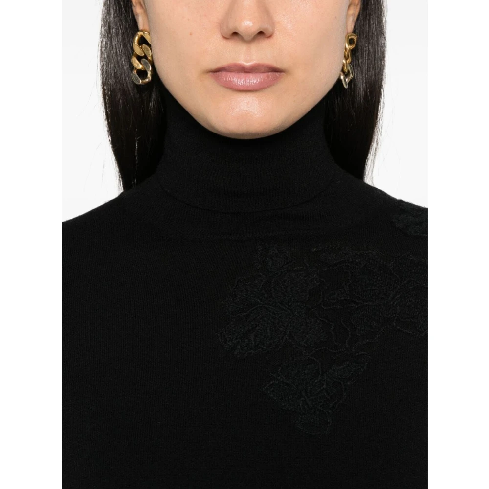 Ermanno Scervino Zwarte Lupetto Trui Black Dames
