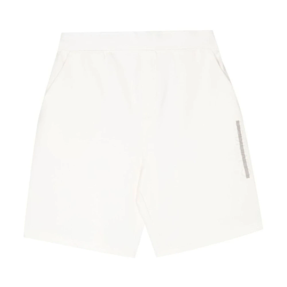 Calvin Klein Sweatshorts met reliëflogo voor Mannen White Heren