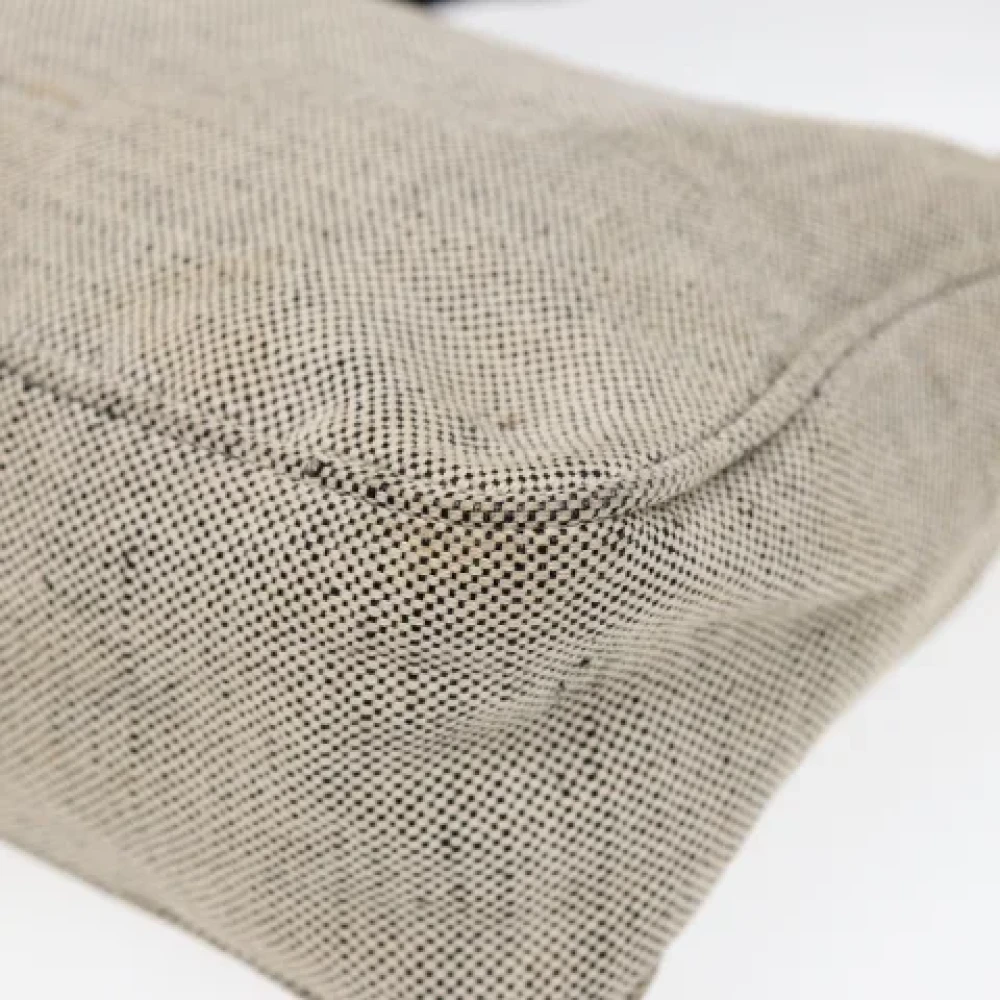 Prada Vintage Pre-owned Canvas handbags Gray Dames