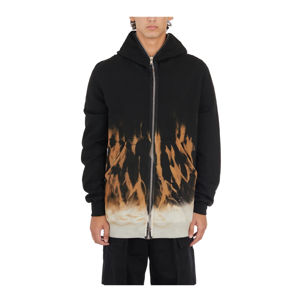 Rick Owens Zwarte Terra Jumbo Gimp Hoodie Black Heren