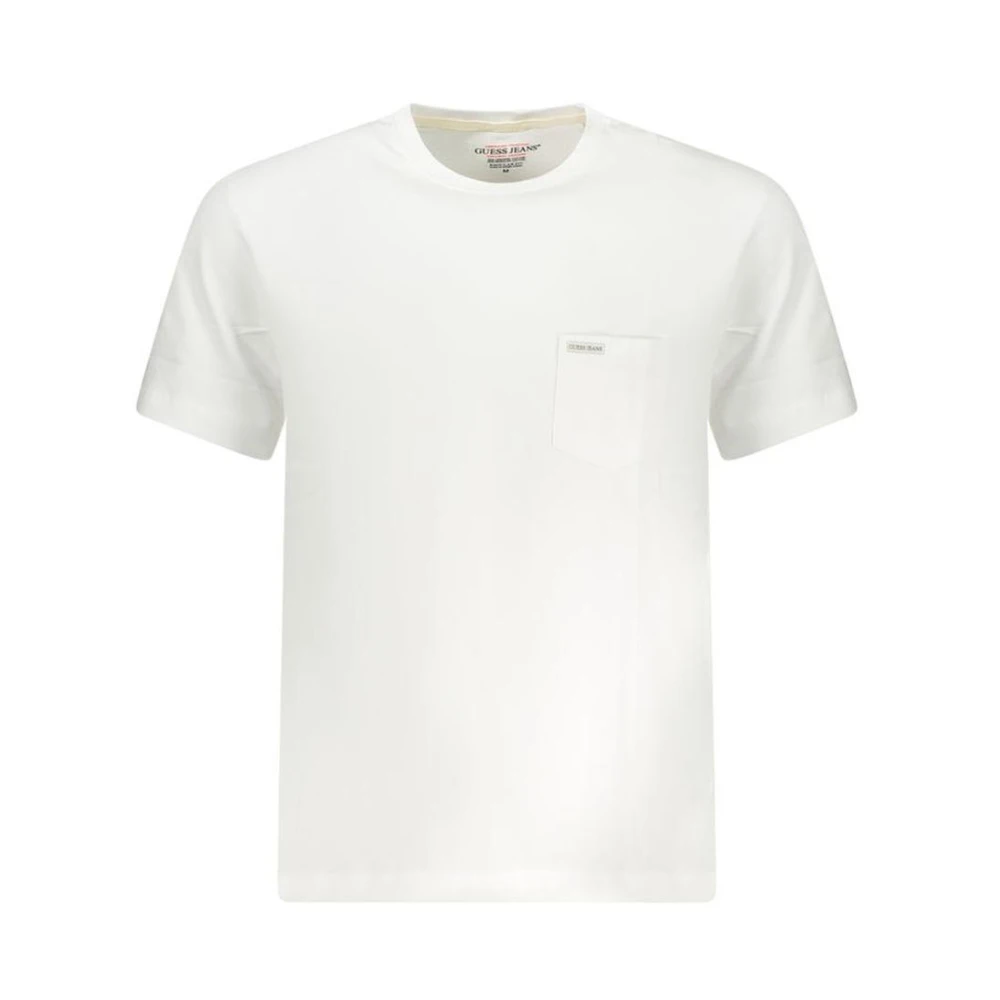Guess White Cotton Crewneck T-Shirt - Male - T-Shirts - White - Xs - Tops