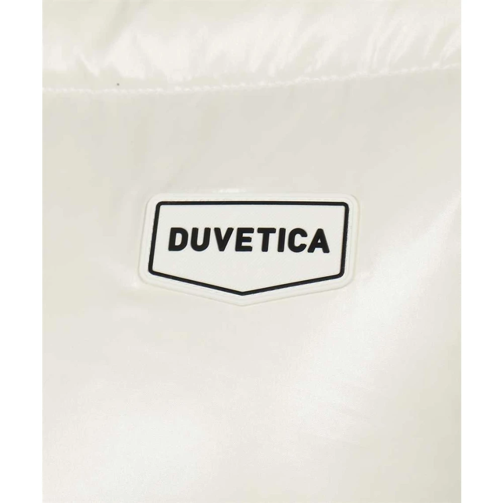 duvetica Capuchon Donsjas met Rits White Dames