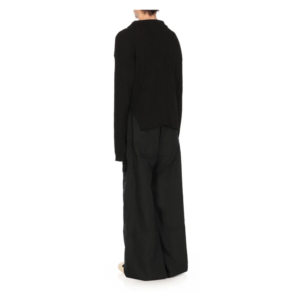 Rick Owens Zwarte Katoenen Trui Black Heren