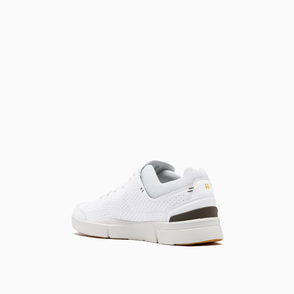 ON Running Retro Stijl Geperforeerde Vegan Leren Sneakers White Heren