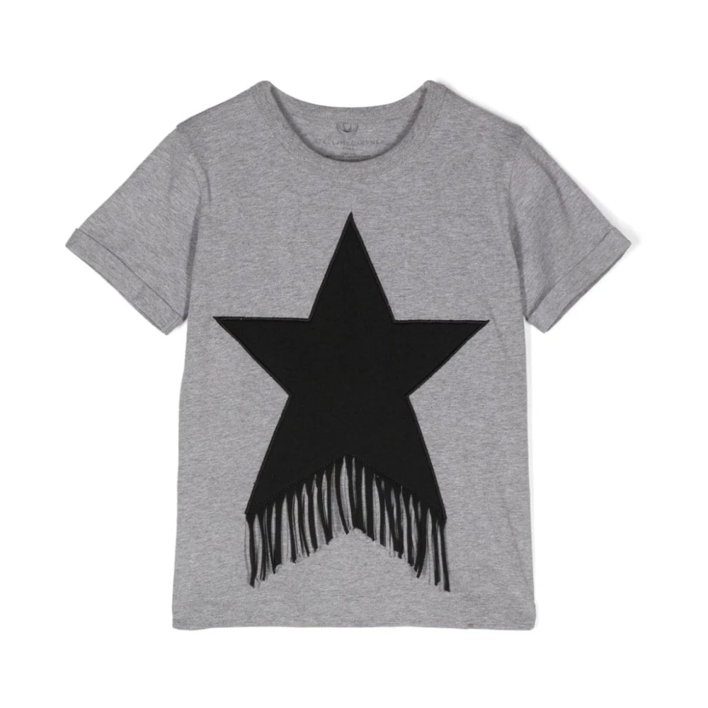 Stella Mccartney Girls Gray Grey T-Shirts And Polos - Kids Short Sleeve T-Shirts - 10 Y - Kids