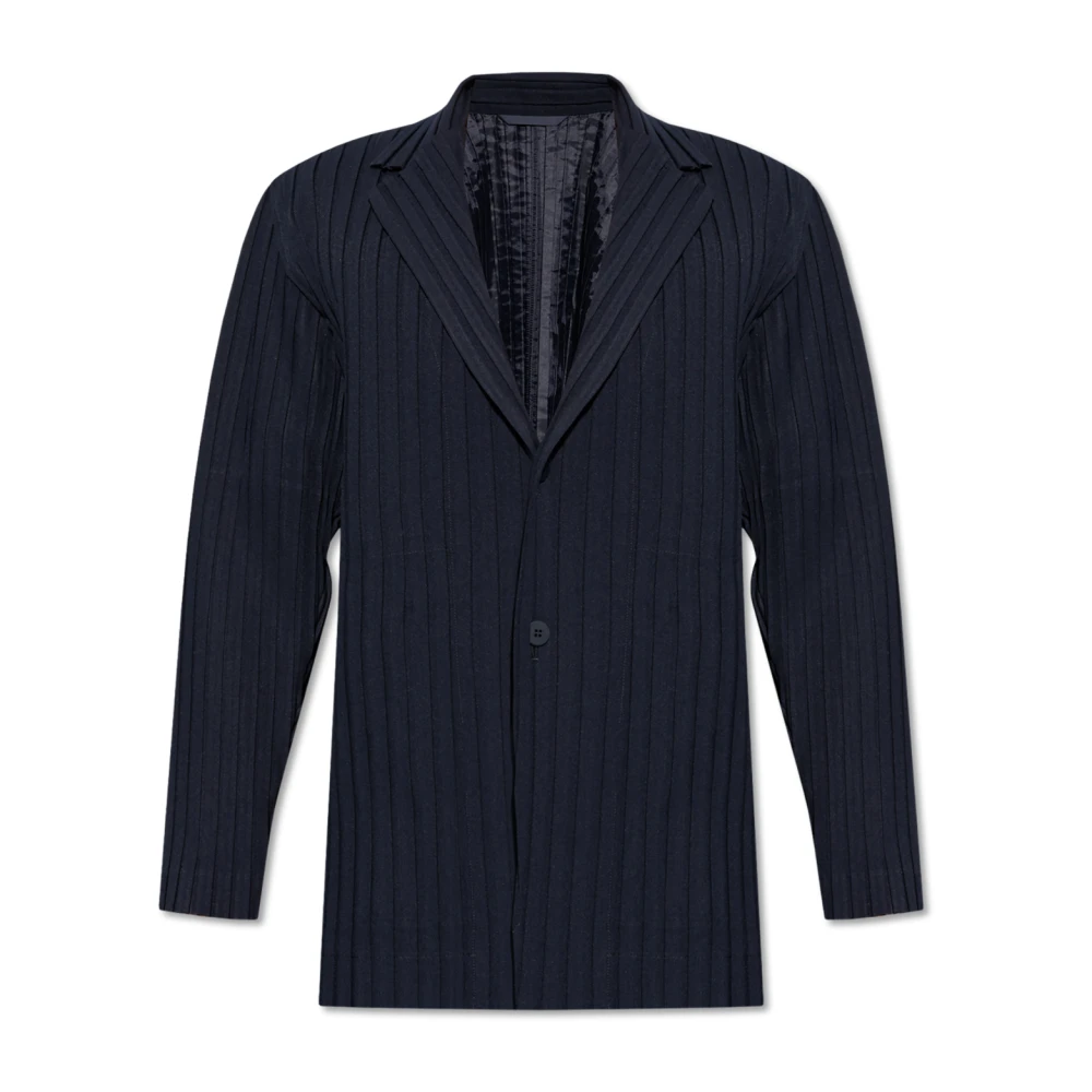 Issey Miyake Geplooide blazer Blue Heren