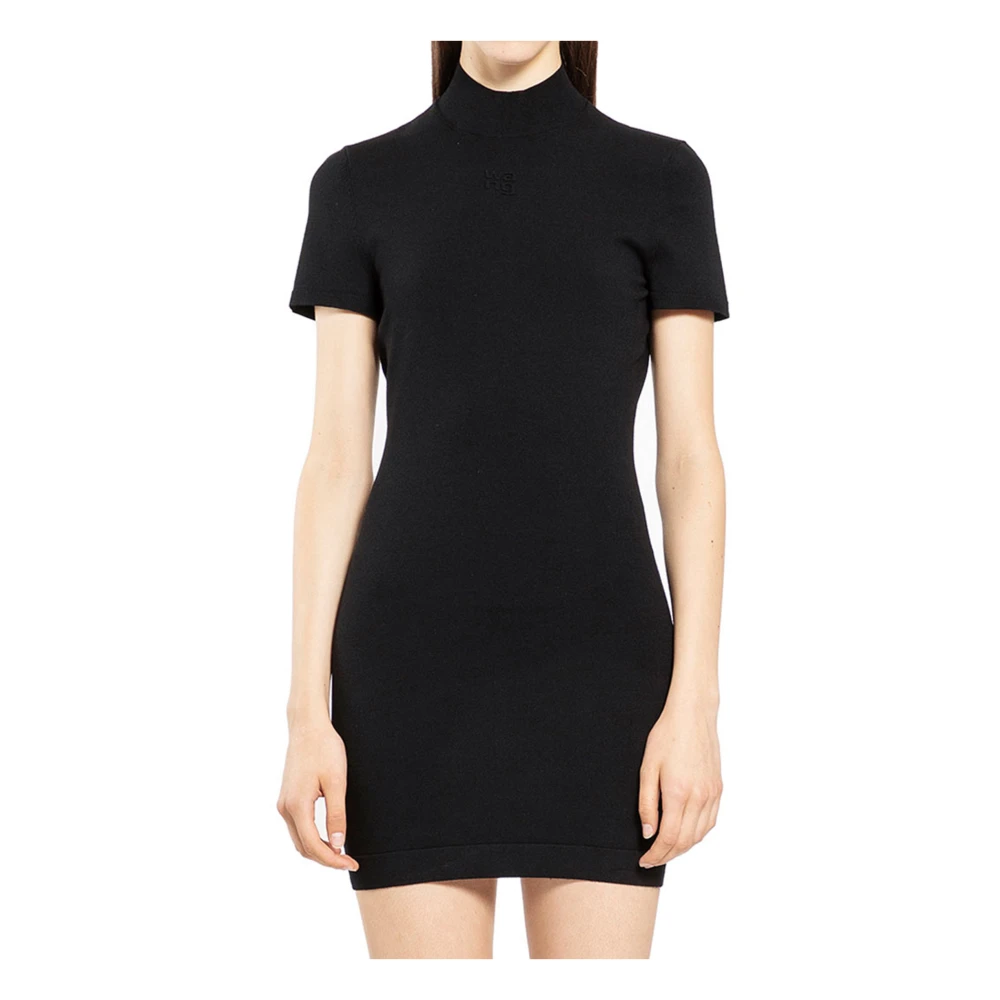 Alexander wang Tee Jurk met Reliëf Logo Black Dames