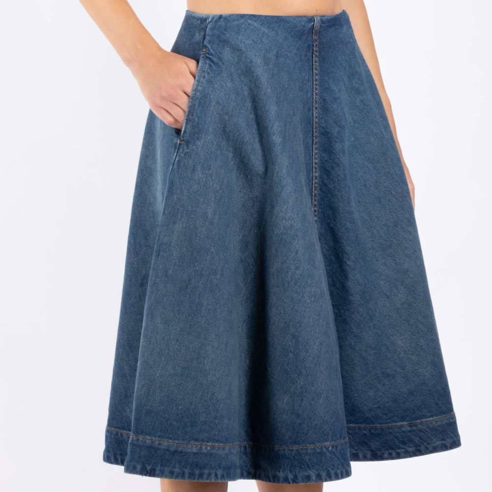 Khaite Denim Jeans met 100% Katoen Samenstelling Blue Dames