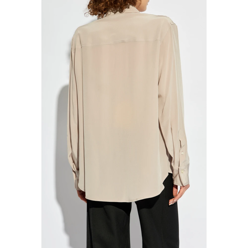 Victoria Beckham Zijden overhemd Beige Dames
