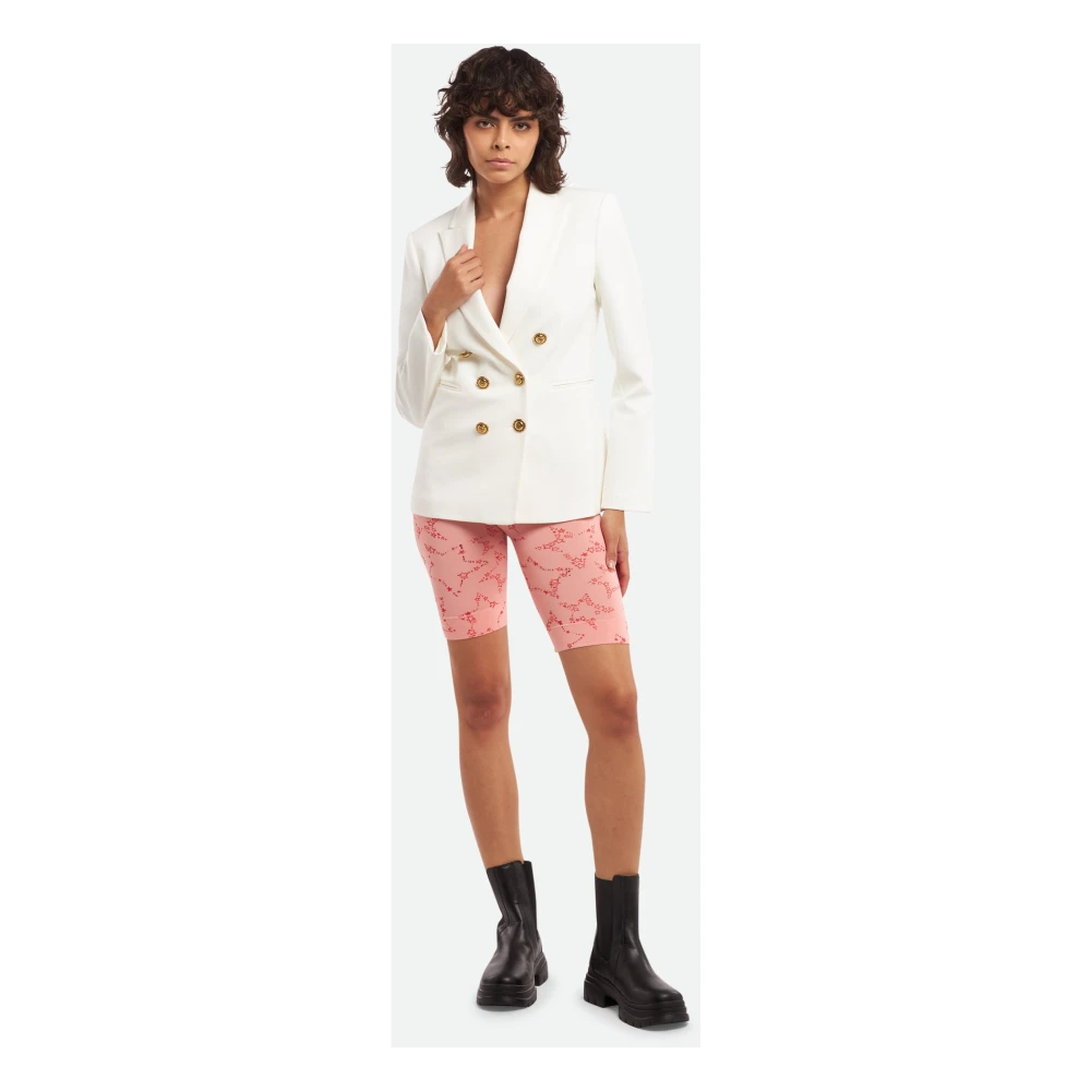 Elisabetta Franchi Pompelmo Bermuda Klassieke Pasvorm Shorts Pink Dames