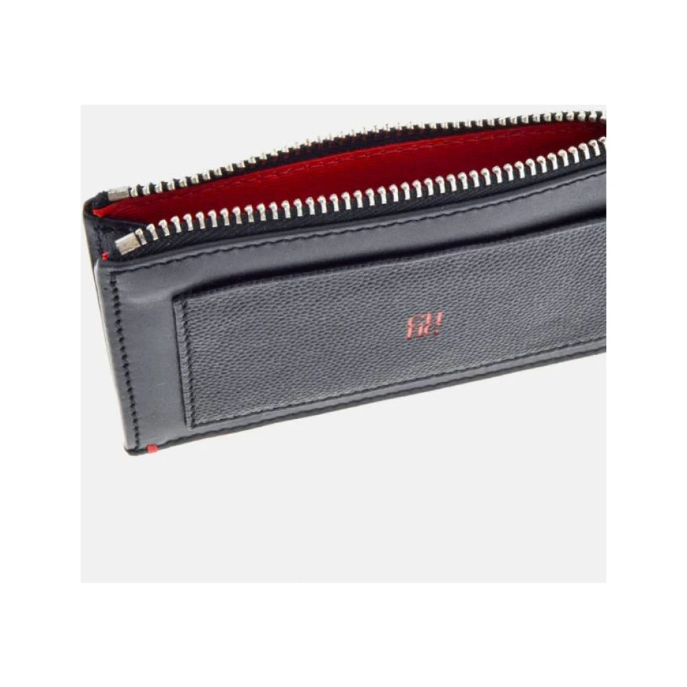 Carolina Herrera Zwarte CH Rode Editors Kaarthouder Black Dames