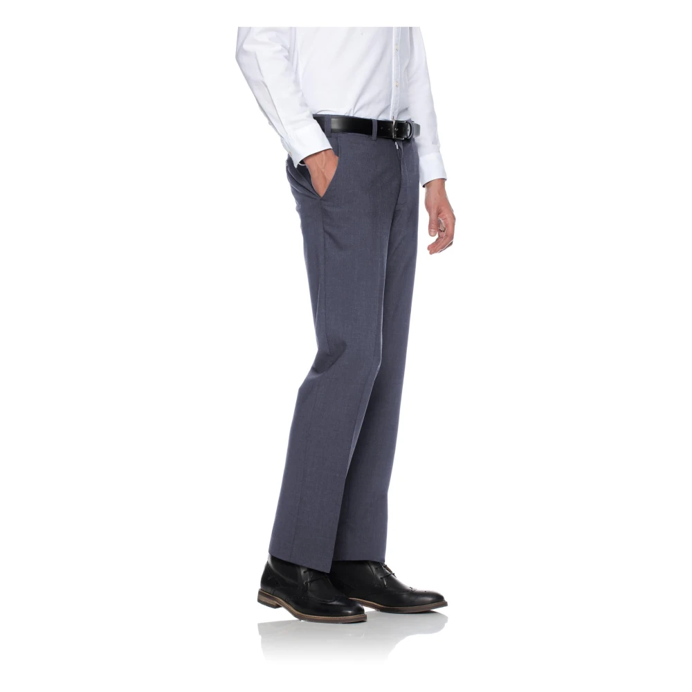 Eurex Elegante wolblend chino broek Gray Heren