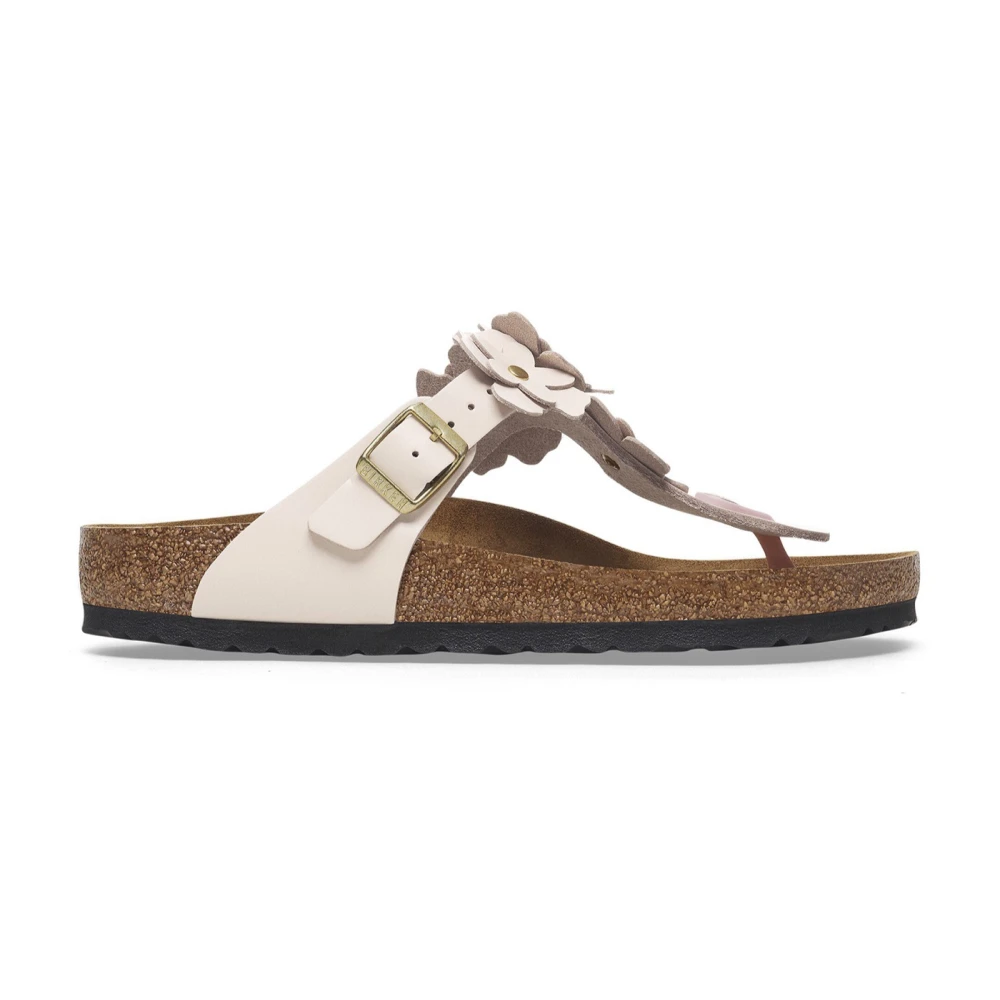 Birkenstock Women's Pink Flip Flops, 3 Uk, Gizeh Flower
