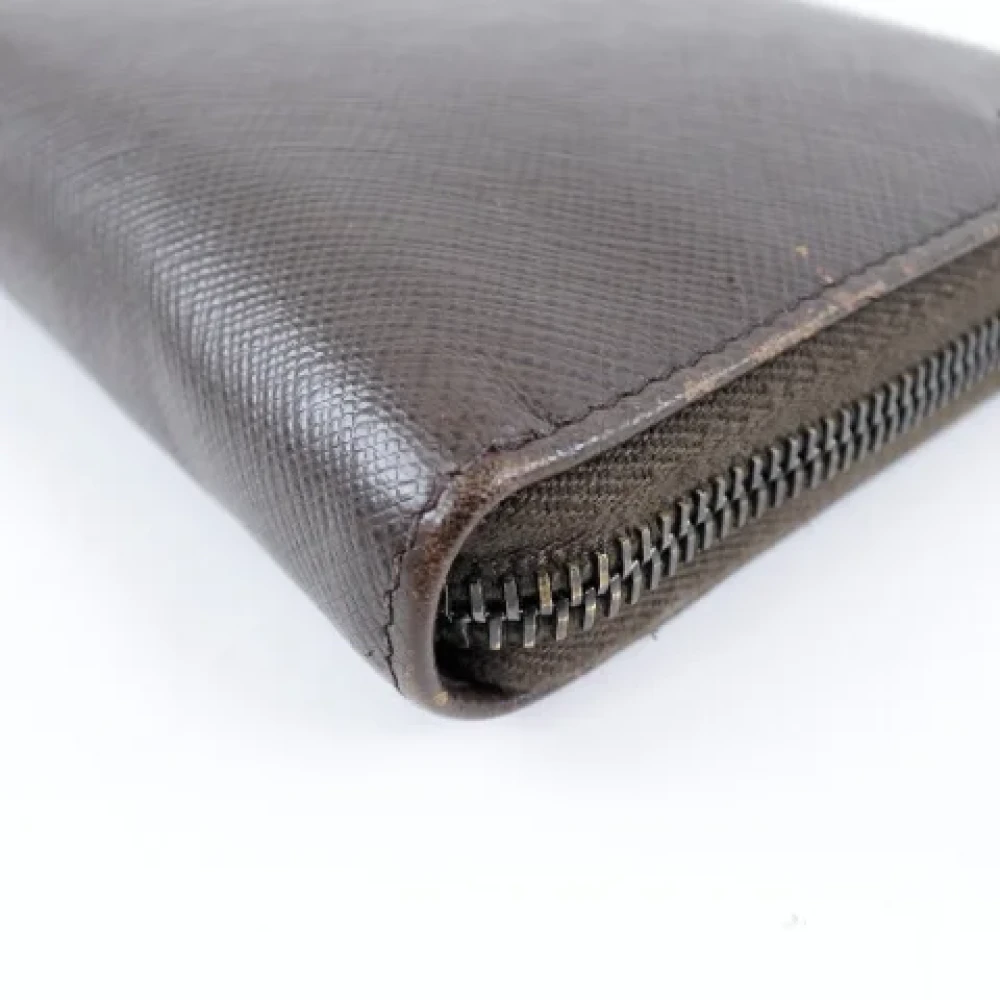 Prada Vintage Pre-owned Leather wallets Brown Dames