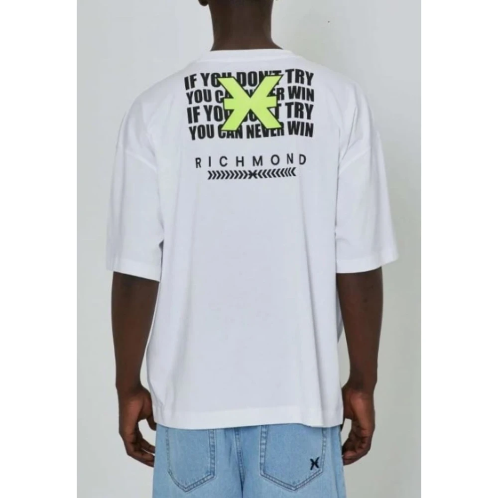 John Richmond Heren Casual T-Shirt White Heren