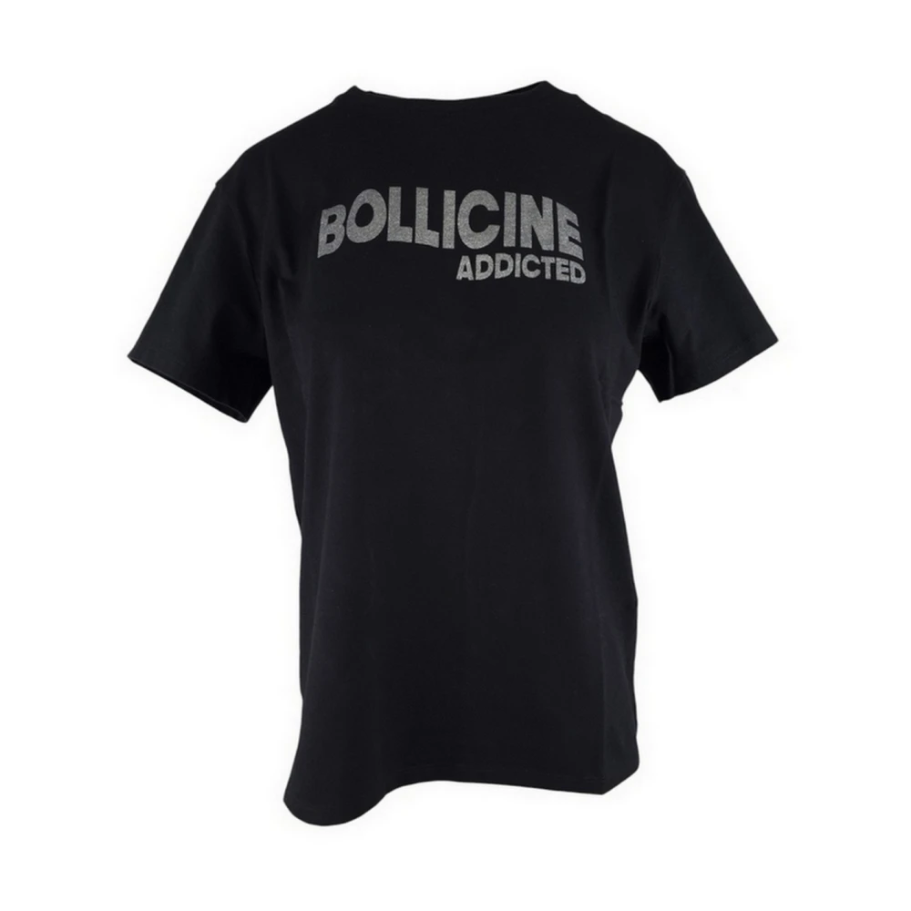 MC2 Saint Barth Zwarte Bubble T-shirt en Polo Black Dames