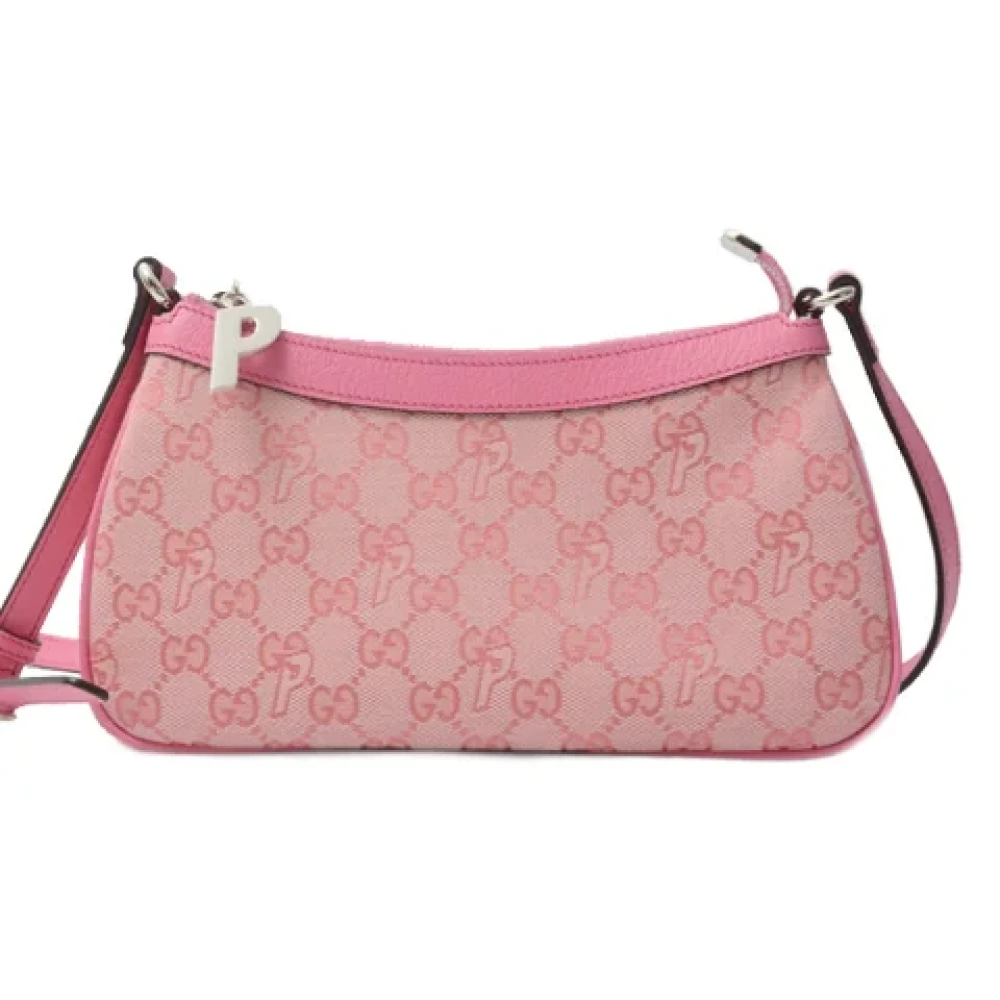 Gucci Vintage Pre-owned Canvas gucci-bags Pink Dames