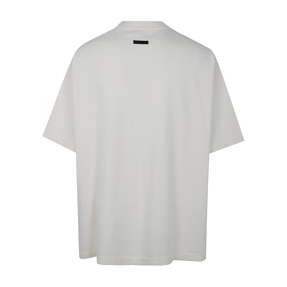 Fear Of God Zwart Print Korte Mouw Tee Beige Heren