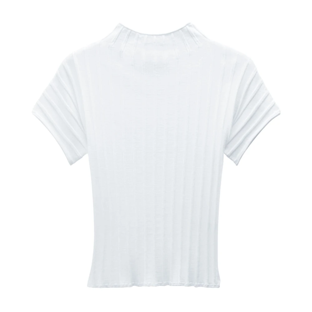 Filippa K Snygg Mock Neck Top White, Dam