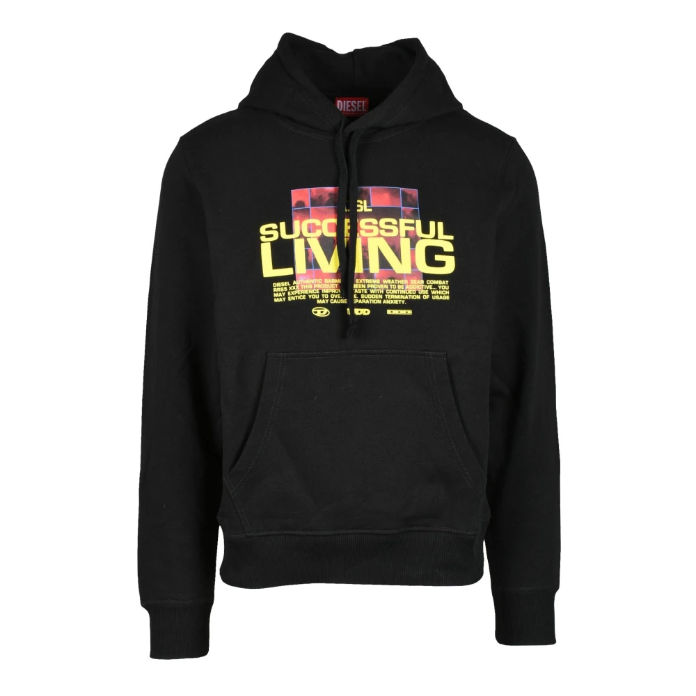 Diesel Uomo Nero Felpe, M, New,