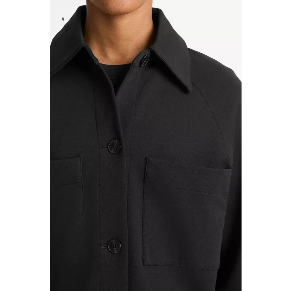 Vince Katoenmix Jas Black Heren