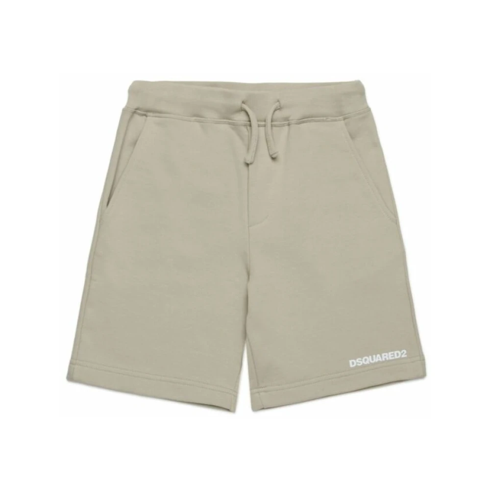 Dsquared2 Boys Gray Shorts, 16 Y, Feather Shorts