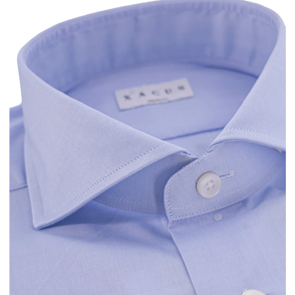 Xacus Klassieke Franse Kraag Lichtblauw Overhemd Blue Heren