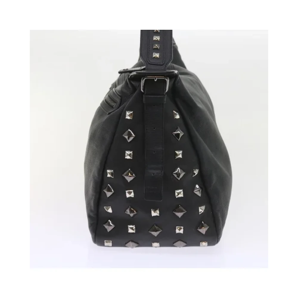 MCM Pre-owned Leather handbags Black Dames