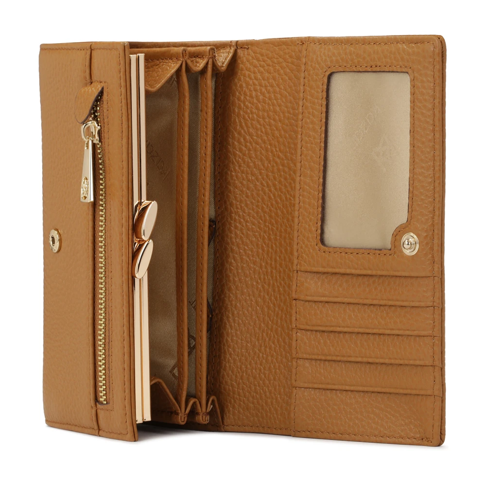 Kazar Leren portemonnee met een exotisch patroon Brown Dames