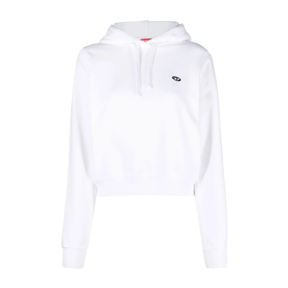 Diesel Vit F-Reggy Hoodie White, Dam