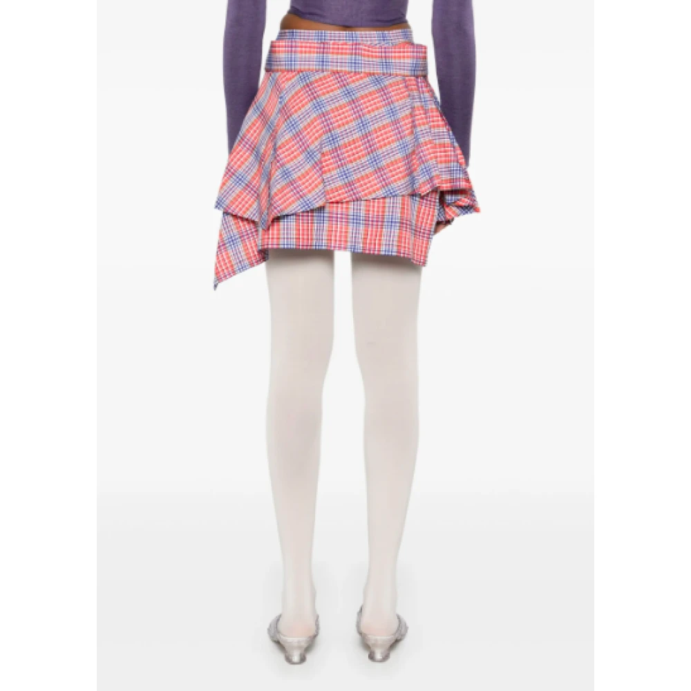 Vivienne Westwood Rood Blauw Meghan Kilt Red Dames