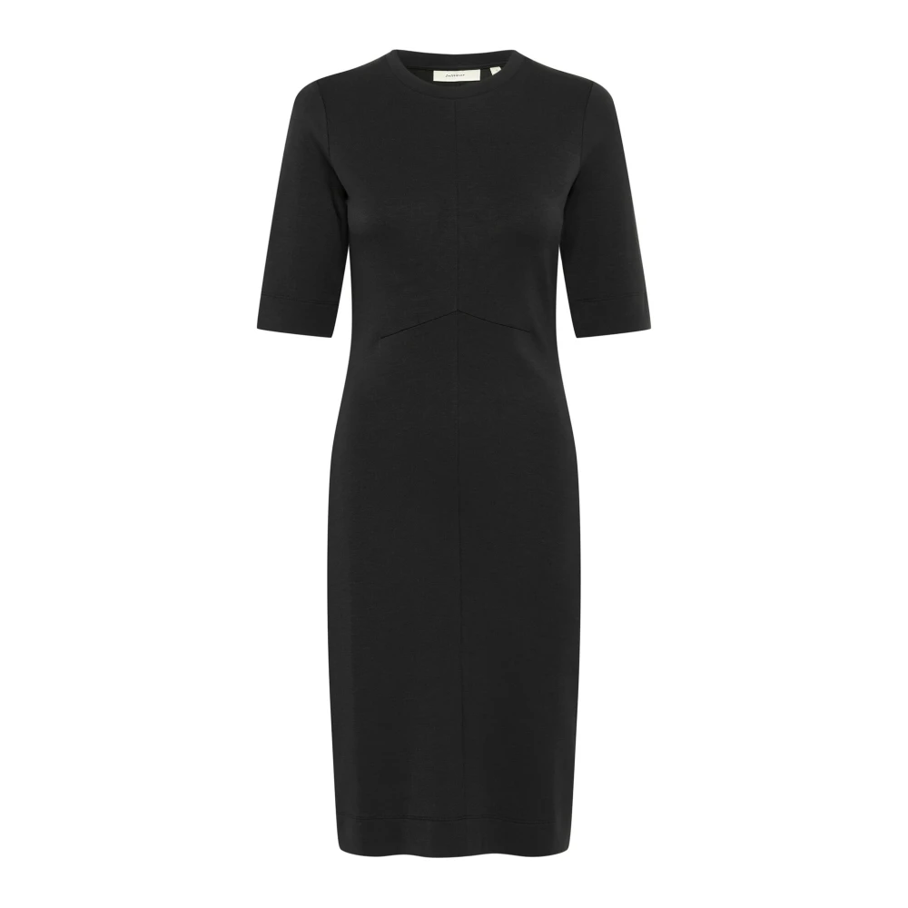 InWear Zwarte Jurk met Korte Mouwen Black Dames