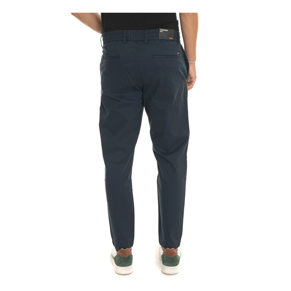 Boss Elegante Broek Blue Heren