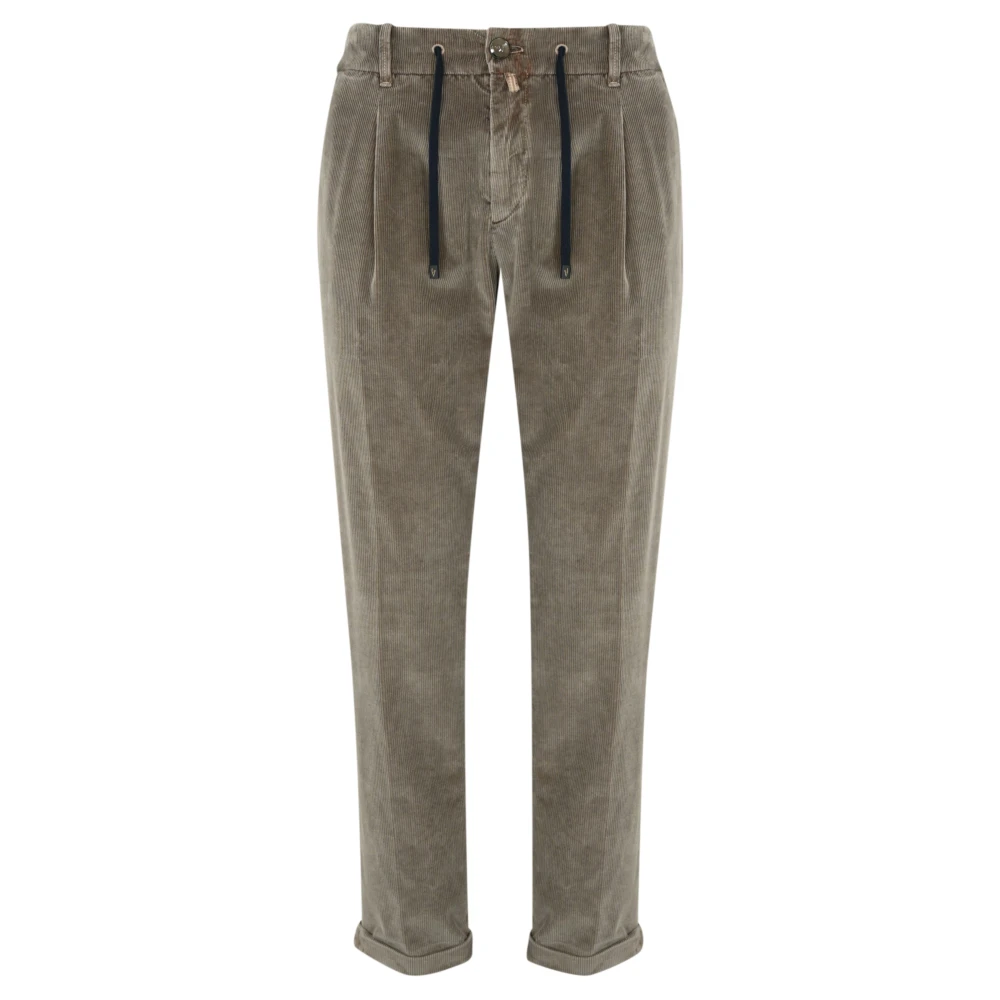 Hand Picked Donkerbruine Broek Pantalone Brown Heren