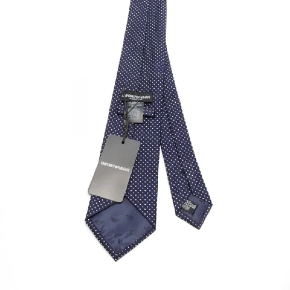 Armani Pre-owned Silk home-office Blue Heren