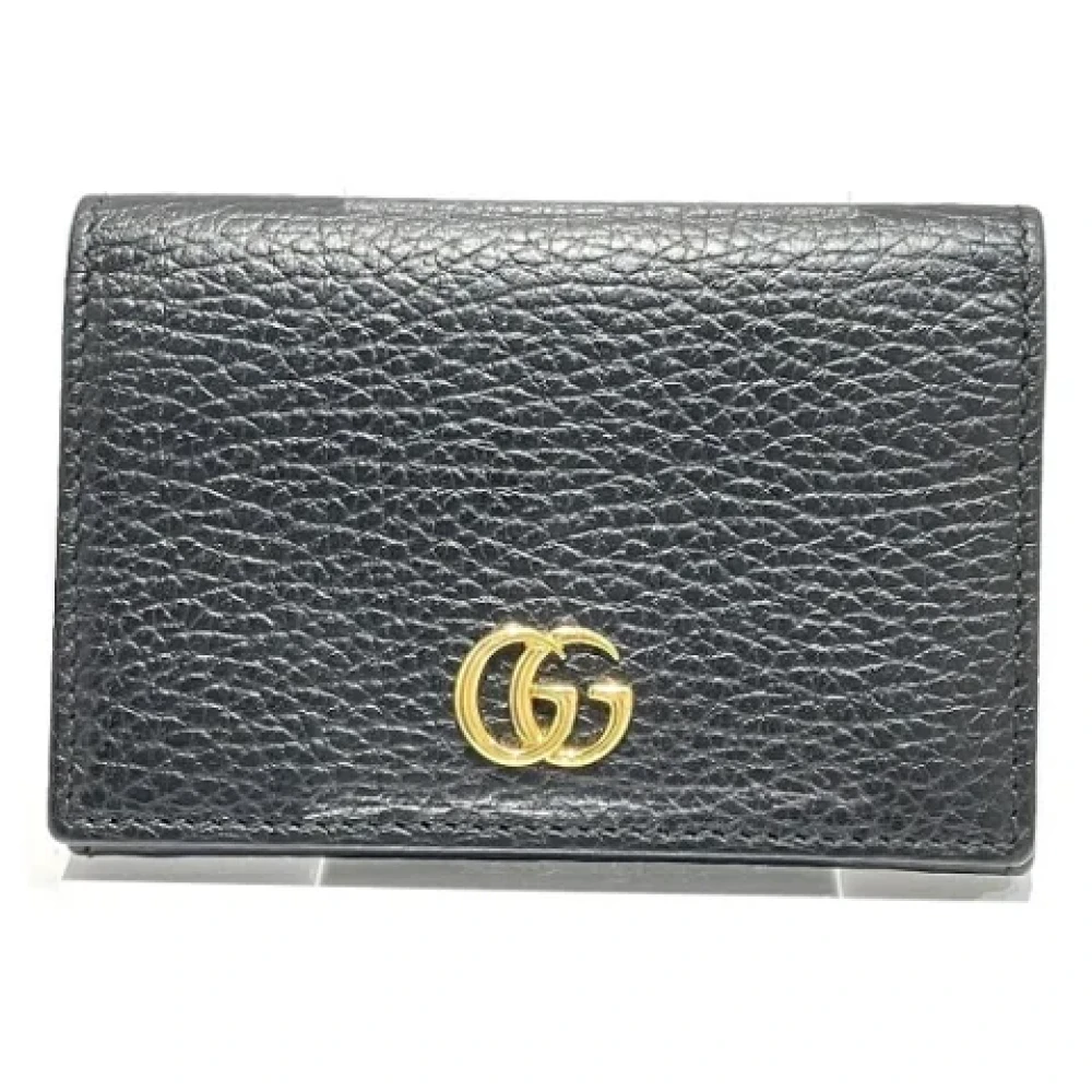 Gucci Vintage Pre-owned Leather wallets Black Dames