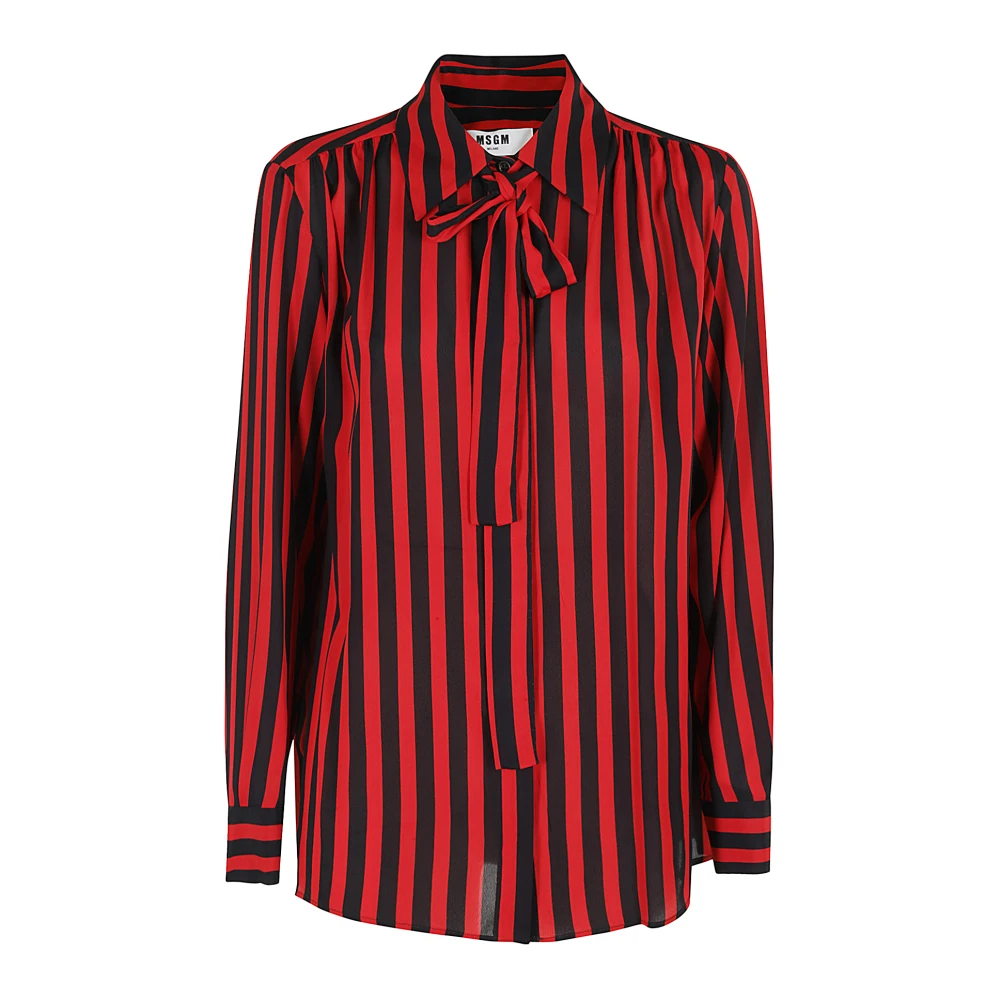 Msgm Donna Rosso - Camicia Elegante Per Uomo - Blouses & Shirts - L