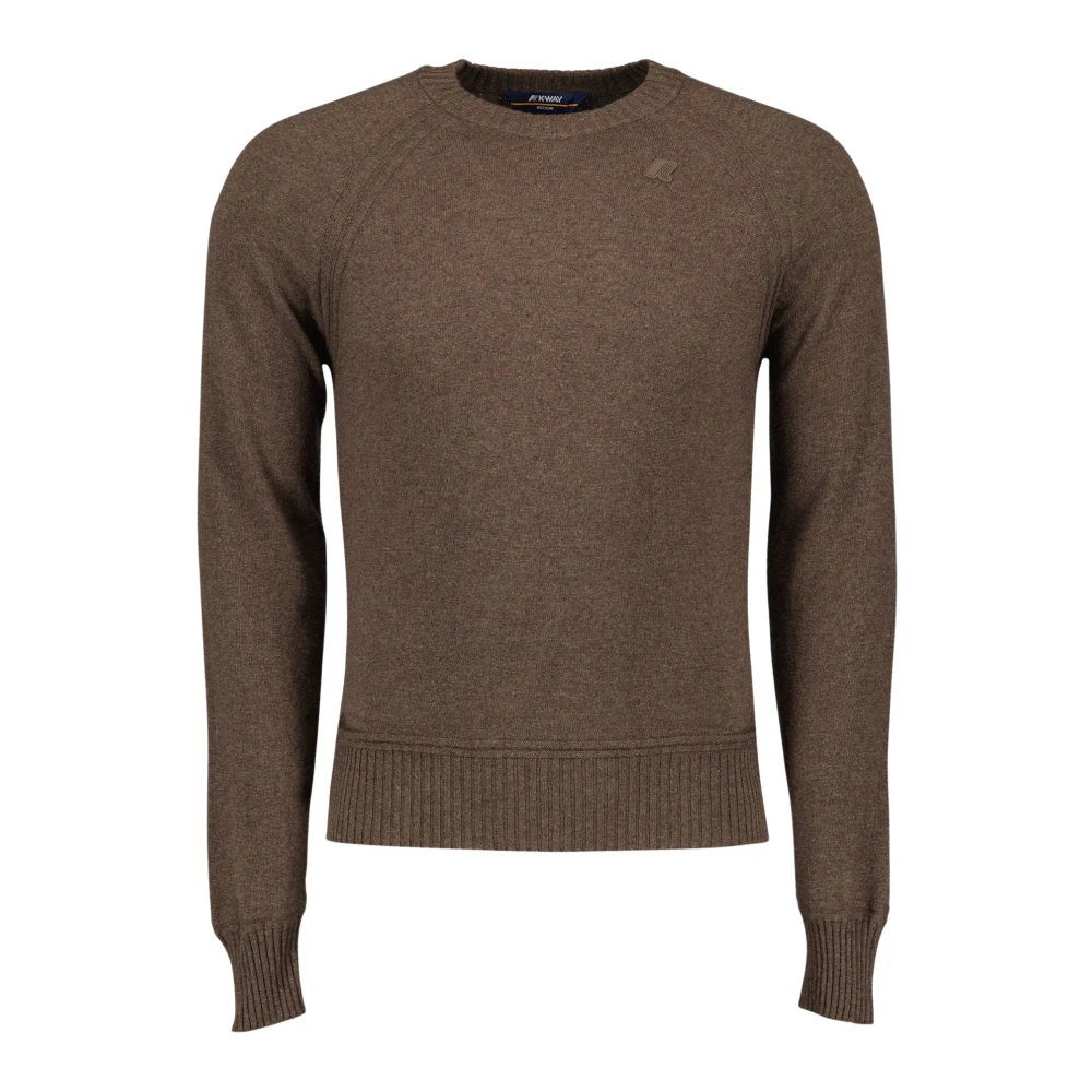 K-Way Men's Brown Sebas Jumper - Cashmere Knitwear - M - Knitwear