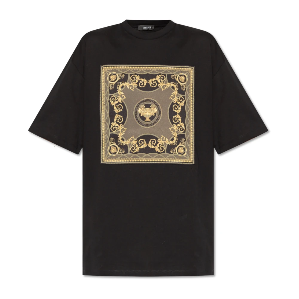 Versace Oversized T-shirt Black Dames
