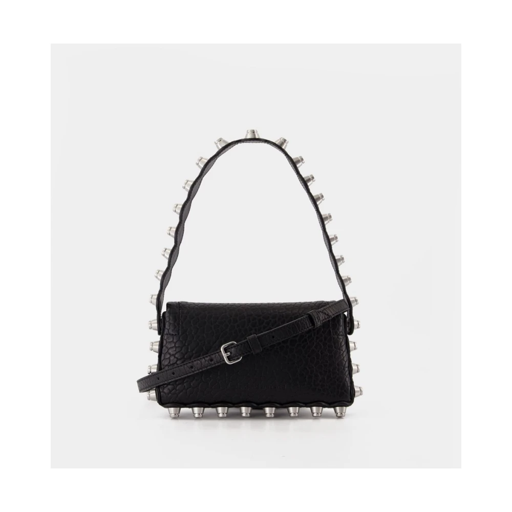 alexander wang Zwarte Leren Schoudertas Black Dames