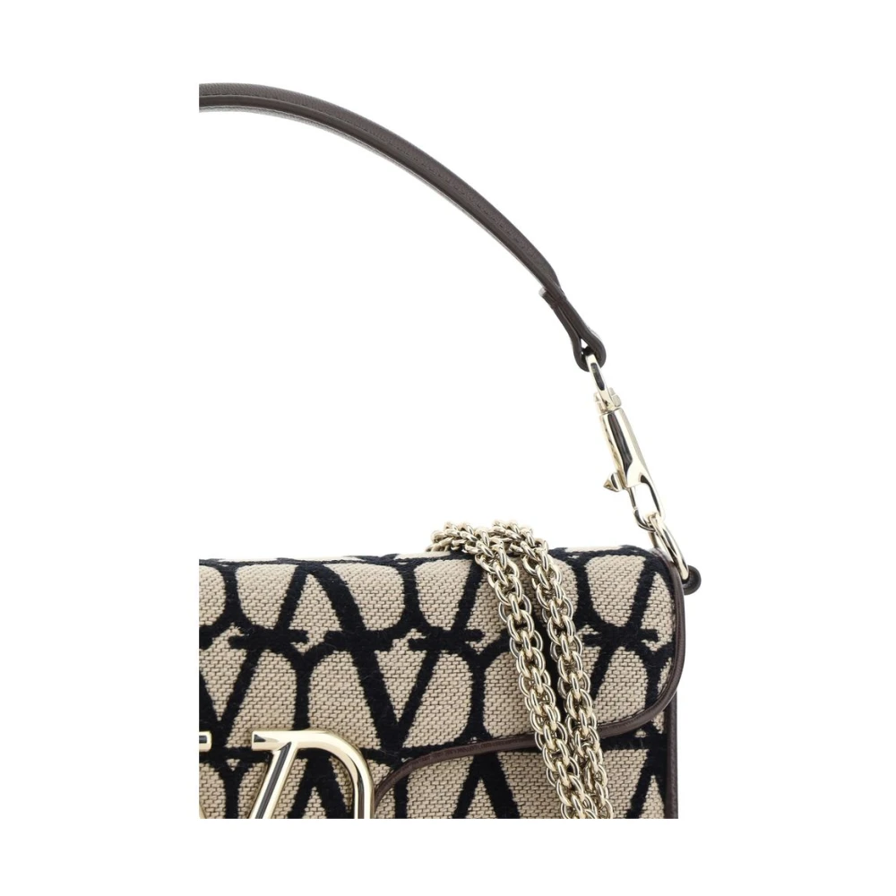 Valentino Garavani Iconographe Jacquard Handtas met VLogo Beige Dames