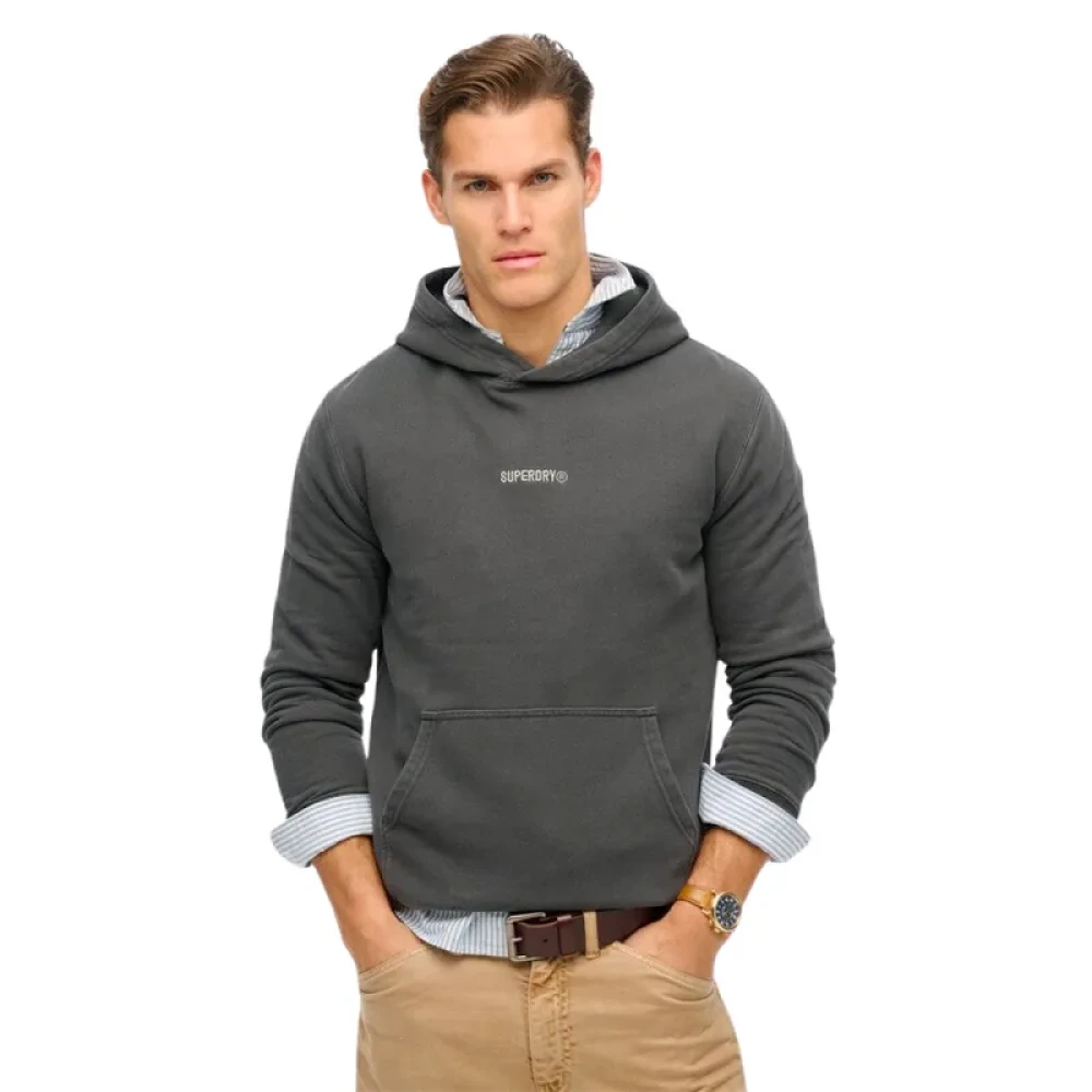 Superdry Schwarz Kapuzensweatshirt Mit Mikro-Logo - Bild 5
