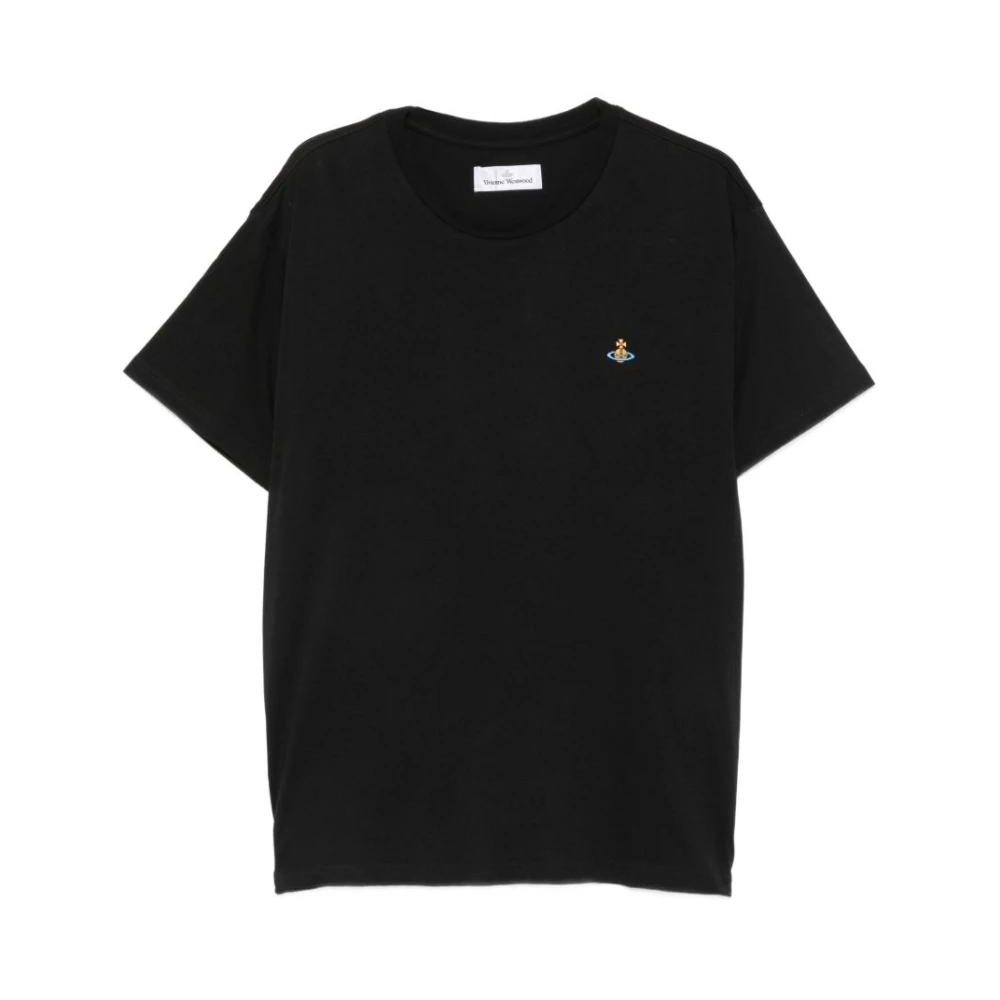 Vivienne Westwood Uomo Nero - T-Shirt Con Logo Orb - Tops - Xl