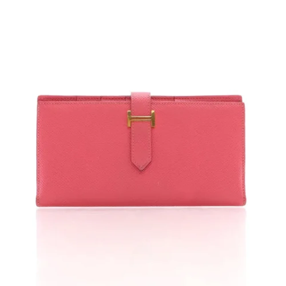 Hermès Vintage Pre-owned Leather wallets Pink Dames
