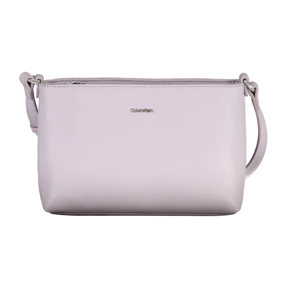 Calvin Klein Women's Purple Shoulder Bag With Zip Closure